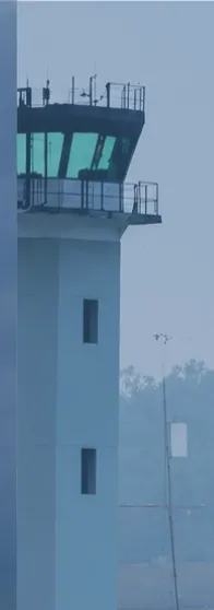 Torre de control de un aeropuerto en Guatemala