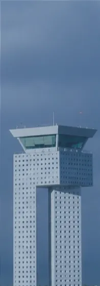 Torre de control de un aeropuerto en México